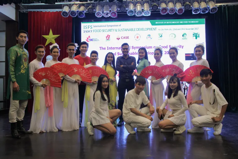 Cultural performers on stage