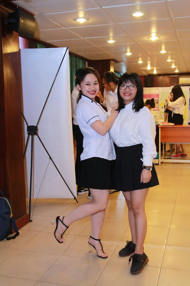 Two delegates at the event